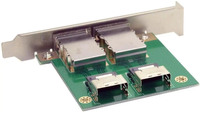 Adaptador Convertidor de Datos HD Fervit Mini SAS 2 SFF-8088 a 2 SFF-8087 con Soporte