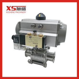 Precio de fabricante DIN DN50 extremo de abrazadera SS316L AISI 304 válvula de bola accionada eléctrica para elaboración de bebidas alta calidad buen precio - Product Image 5