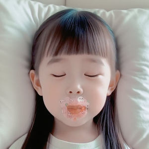 Stiker Perekat Mulut Anak Bentuk Lucu dengan Perekat Medis untuk Pernapasan Hidung Ringan Portabel Alat Bantu Tidur Warna Pink Bersertifikat CE - Product Image 2