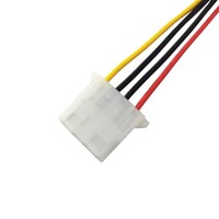 Adaptador de Corriente Molex a SATA, Cable Convertidor IDE de 4 Pines a Serial ATA de 15 Pines con Conexión Segura