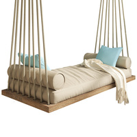 Hamac en teck de haute qualité, hamac de balcon