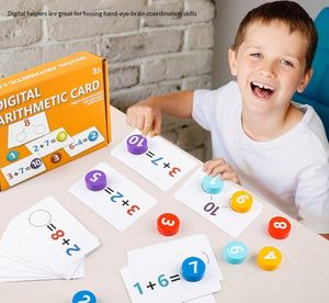Tarjetas de Aritmética Digital para Aprender Matemáticas, Juguete Educativo Temprano de Madera, Personalizable, Venta Caliente - Product Image 2
