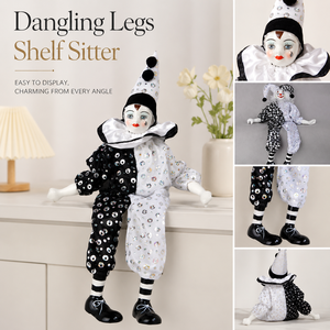 Figura de <span class=keywords><strong>Payaso</strong></span> Pierrot de Cerámica Hecha a Mano, Muñeca de Lujo Personalizada, Decoración Vintage de Grado Profesional para el Hogar, Decoración de Pascua - Product Image 4