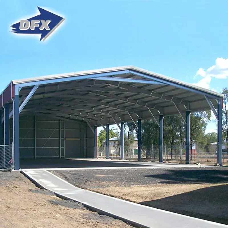 Modern Prefab Estrutura Aço Construção Pré-fabricada Armazém Oficina Aeronaves Hangar Escritório Material Construção