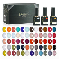 Kaga Daphne – Lot de 72 vernis à ongles gel UV pailletés de 15 ml pour salon, facilement dissolvable, tenue 30-37 jours