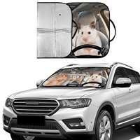 Pare-soleil pliable en aluminium pour pare-brise de voiture, protection UV, isolation thermique, fixation par ventouse, universel pour berlines