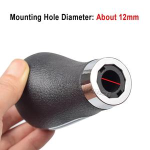 Pomo de Palanca de Cambios de 12 mm de 5/6 Velocidades para Coche <span class=keywords><strong>Mazda</strong></span> 2/<span class=keywords><strong>3</strong></span>/323/6/<span class=keywords><strong>3</strong></span> BK 2004-2012, Manija para Modelos <span class=keywords><strong>2005</strong></span>-2011 - Product Image 5