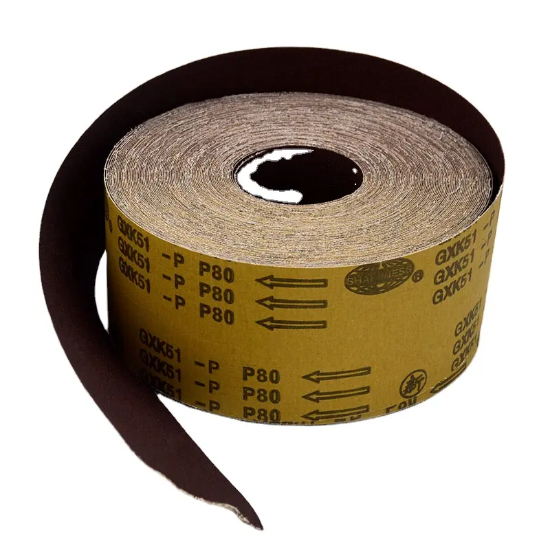 Abrasive Sanding Paper Roll Aluminium Oxide Sanding Cloth Roll For GXK51
