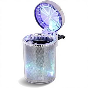 Cenicero Portátil Plegable de Alta Calidad con Luz LED 2025, Mini Bote de Basura para Auto, Organizador de Maletero, Material ABS Duradero, Personalizable - Product Image 1