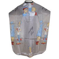 Capes de barbier en tissu, multicolore, pour Salon de coiffure, Capes pour enfants, Logo personnalisé, Capes de coiffeur, coloré