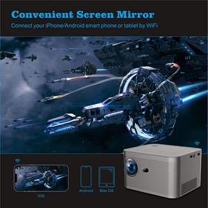 Mini proyector de vídeo HiCyber Best HY350 Full HD 1080P 4K Android 11 Home Theater portátil Auto Keystone LCD proyector - Product Image 3