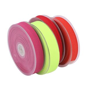 Recycle Polyester Colorful Fold Over Elastic Webbing Band Tape Elastics Ribbon for Headbands Girl Head Bow - Product Image 2