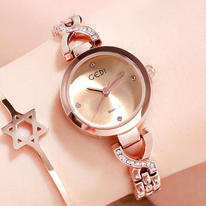 Reloj de Mujer Moderno para Estudiantes, Elegante Reloj de Cuarzo con Esfera Pequeña y Adornos de Diamantes - Product Image 1