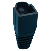Hochwertige IP20-zertifizierte RJ11-Buchsen-Flachsteckerabdeckung Cat5e Cat6 Netzwerk-Modularstecker-Schutzabdeckung Zugentlastung PVC 12V