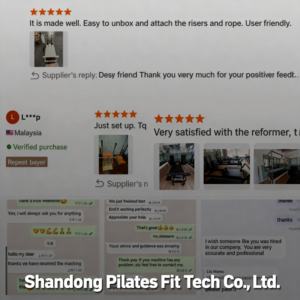 Machine de Pilates Reformer et Cadillac en bois de chêne <span class=keywords><strong>PLT</strong></span> – Équipement de studio durable et écologique, lit de Pilates multifonction portable - Product Image 5