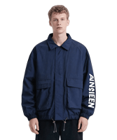 Veste d'entraîneur personnalisée de haute qualité pour hommes avec fermeture à double boutonnage et placement de logo sur le devant grande taille disponible