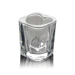 Venta caliente Mini vasos de chupito Whisky vasos de chupito taza 45ml corazón Tequila Mini Bar vasos de chupito para fiesta boda Citas