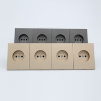 Prise murale russe Schuko 4 gangues 16A, type encastré, panneau PC blanc, usage hospitalier, IP22, pour marché russe