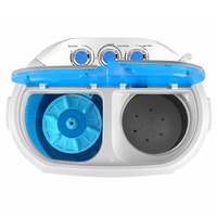 Machine à Laver Mini Portable JEWIN 3 kg, Double Cuve Compacte et Visible
