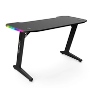 Escritorio para Juegos de PC Wquantum, Color Negro, RGB Multicolor, con Portavasos, Gran Venta