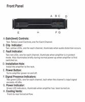 Amplifier daya kelas H 800W, sistem suara dengan saluran ganda untuk aplikasi Audio profesional