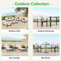 Meubles de salle à manger d'extérieur, tabourets de bar hauts en aluminium portables, confortables, résistants aux intempéries et aux UV, table et chaises de bar hautes pour hôtel
