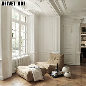 Échantillon disponible : Fauteuil Caterpillar chic parisien, adapté aux animaux <span class=keywords><strong>de</strong></span> compagnie, sans cadre, profil bas, plis profonds, inspiré du style To-go - Product Image 4
