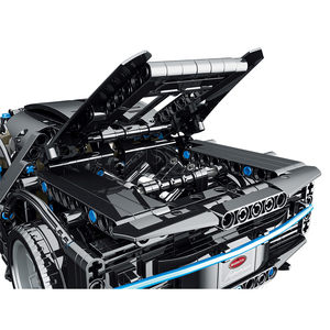 Giocattolo educativo blu Super <span class=keywords><strong>Bugatti</strong></span> Building Block auto da corsa per bambini - Product Image 6