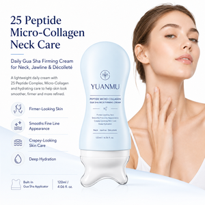 <span class=keywords><strong>Crema</strong></span> Hidratante Antiedad y Antiarrugas para Reparación de la Piel y Reafirmación del Cuello con Masajeador Gua Sha Integrado - Product Image 3