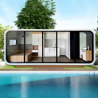 Maison conteneur préfabriquée mobile en panneaux sandwich, design moderne et respirant, pour villa, hôtel, complexe hôtelier, sauna, maison de type cabine