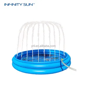 Inflatable Water Spray Pad Cô Gái Và Cậu Bé Mùa Hè Bể Bơi Đồ Chơi Công Viên Nước Inflatable