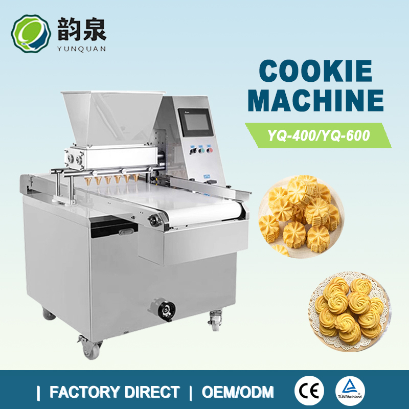 Industrial Cookie Extruder Machine YQ-400 YQ-600 Automatic Multi-Pattern Molding 304 Stainless Steel Bakery Equipment