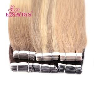 Extensions de cheveux classiques à bandes adhésives K.SWIGS Premium, cheveux vierges chinois Remy double drawn, qualité supérieure, cheveux humains invisibles. - Product Image 5