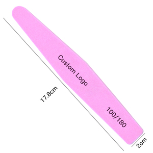 Polisseuse à ongles Logo personnalisé rose, Rectangle, 100/180/240, pour Salon imprimé, éponge, lime à ongles, éponge EVA, 50 pièces - Product Image 2
