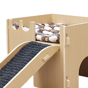 Casetta per Criceti, Piccola Casa in Legno per Lemmici, Mobili per Animali Domestici per Porcellini d'India, Conigli, Criceti e Altri Piccoli Animali - Product Image 5