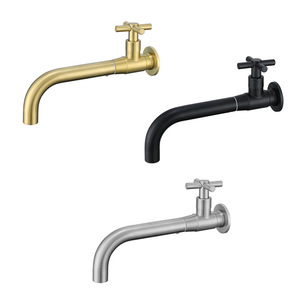 European Style Wall Mount <b>Basin</b> Faucet <b>Single</b> Handle Brass Luxury Cold Water Sink <b>Tap</b> for Bathroom Vanity - Product Image 3