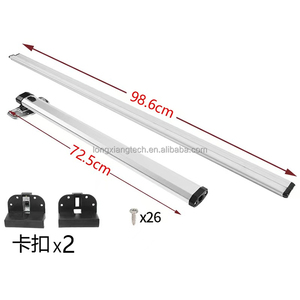 LXRV Accessori Interni Auto <span class=keywords><strong>Tavolo</strong></span> <span class=keywords><strong>Pieghevole</strong></span> da Parete per <span class=keywords><strong>Camper</strong></span> Motorhome <span class=keywords><strong>Tavolo</strong></span> Ribaltabile in Legno con Binario e Gamba per Van Roulotte - Product Image 4