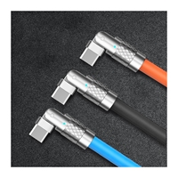 Câble de charge rapide USB-C 120W populaire, câble de données pour téléphone portable, coudé pivotant en silicone 10 en 1 pour iPhone