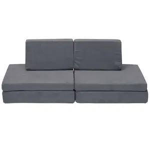 Miễn Phí Mẫu Trẻ Em Sofa PHÒNG Chơi Sofa Gấp Couch Set Chống Nước Da Lộn Cover Kids Room Sofa Giường