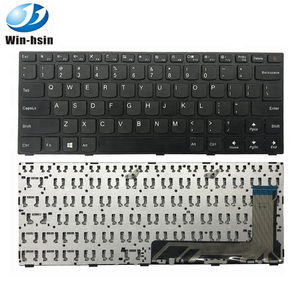 Zwart Frame Ons Laptop Toetsenbord Voor Lenovo Ideapad 110-14 110-14isk Met Aan/Uit-Knop Toetsenborden - Product Image 1