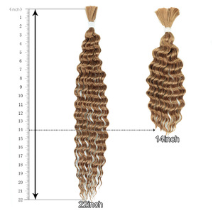 Trecce <span class=keywords><strong>lunghe</strong></span> da 22 pollici in stile boho, molto vendute, in fibra sintetica premium resistente al calore, morbide e elastiche, per capelli all'uncinetto, per donne di colore. - Product Image 4