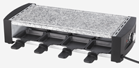 Grill électrique à raclette 8 personnes avec plaque PTFE, thermomètre, barbecue d'intérieur sans fumée 1200W, usage domestique, économe en énergie