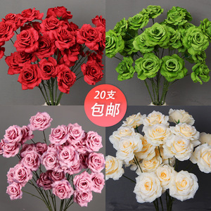Roses artificielles à branche unique, rose diamant, haute simulation, décorations de mariage, arrangements floraux - Product Image 1