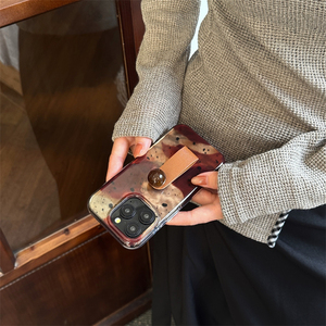 Custodia per telefono cellulare a sfera rotonda tinto a inchiostro rosso per <span class=keywords><strong>iphone</strong></span> 17 16 <span class=keywords><strong>Pro</strong></span> Max 15 14 13 12 <span class=keywords><strong>11</strong></span> <span class=keywords><strong>Cover</strong></span> protettiva - Product Image 3