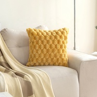 Vente en gros de housses de coussin en velours tortue de couleur unie oreiller décoratif