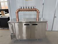 Distributeur de bière Kegerator commercial personnalisé en acier inoxydable avec refroidissement par compresseur pour bar