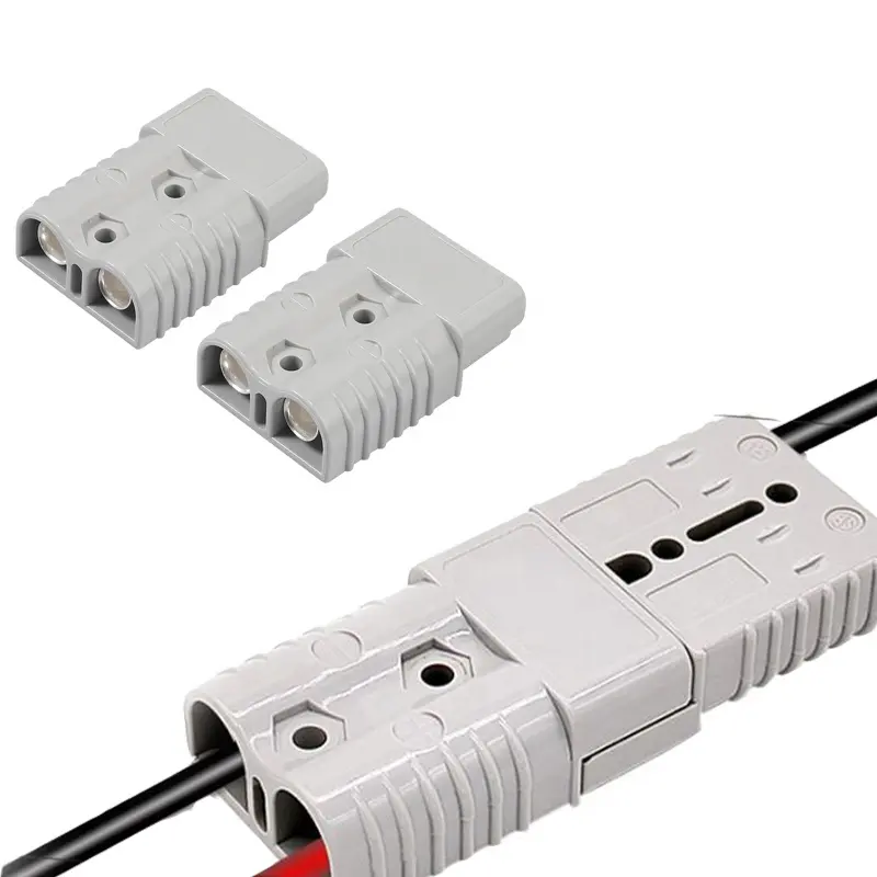 Liteam Wholesale Male Female DC Power 50a 120a 175a 350a Pole Connector Plug Heavy Duty 600V Double Pole Connector 2Pin Socket