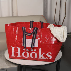 กระเป๋าช้อปปิ้งทำจากลามิเนต PP กันน้ำกระเป๋าใส่ของขนาดใหญ่พับได้เป็นมิตรกับสิ่งแวดล้อมพิมพ์ลายได้ตามต้องการ - Product Image 6