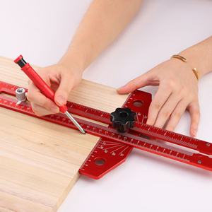 वुडवर्किंग मुंशी टी-टाइप शासक ने शासक एल्यूमीनियम मिश्र धातु लाइन ड्राइंग गेज डिय मापने उपकरण - Product Image 4