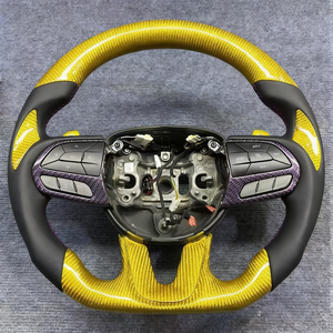 Volant en fibre de carbone forgé sur mesure pour Dodge Charger <span class=keywords><strong>Challenger</strong></span> SRT <span class=keywords><strong>RT</strong></span> TA GT <span class=keywords><strong>Challenger</strong></span> Hellcat 2019-2023 - Product Image 4